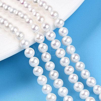 Natural Nucleated Pearl Beads Strands PEAR-N016-04A-1