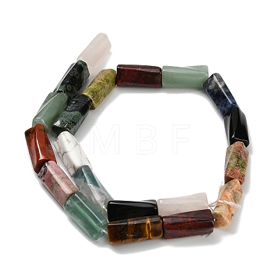 Natural Mixed Gemstone Beads Strands G-C220-A01-9x20mm-1
