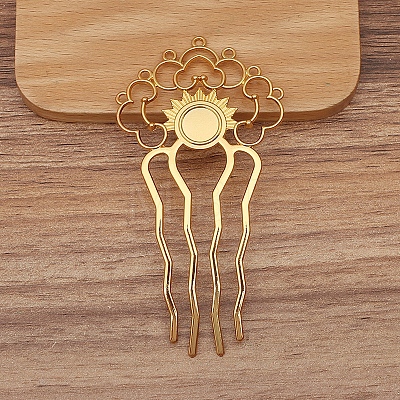 Alloy Hair Comb Findings PW-WG3438E-02-1