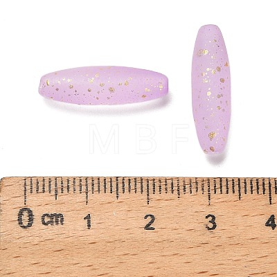 Frosted Glass Beads FGLA-L001-001M-1