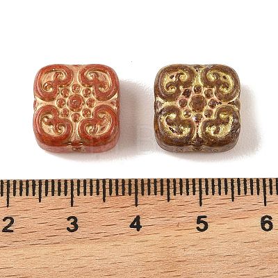 Baking Paint Glass Beads DGLA-G004-01D-1