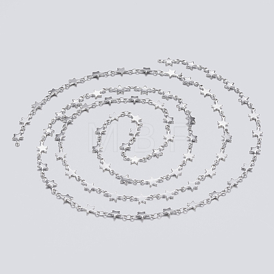 3.28 Feet 304 Stainless Steel Chains X-STAS-P197-059P-1