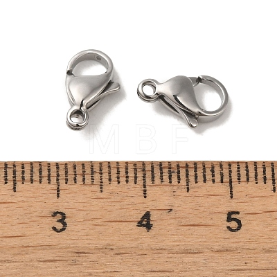 Tarnish Resistant 304 Stainless Steel Lobster Claw Clasps STAS-R050-11x7mm-1