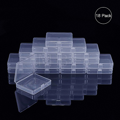 Transparent Plastic Bead Containers CON-BC0004-46-1
