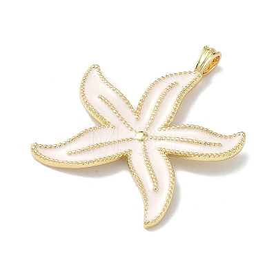 Brass Enamel Pendants KK-Z153-18G-1