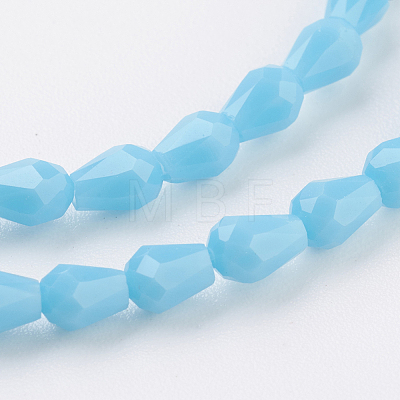 Imitation Jade Glass Beads Strands GLAA-A036-A13-1