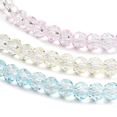 Transparent Painted Glass Beads Strands DGLA-A034-T3mm-A21-1