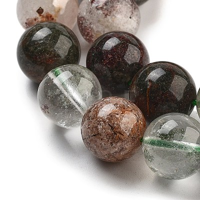 Natural Four Seasons Lodolite Quartz Beads Strands G-Z063-A02-02-1