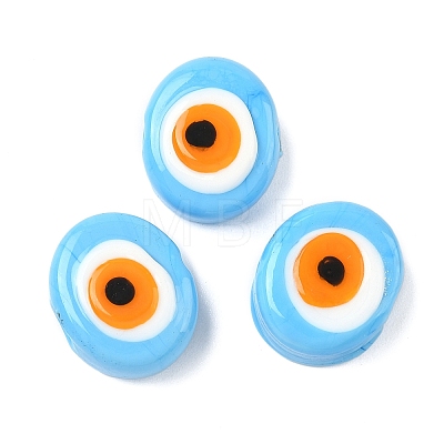 Handmade Evil Eye Lampwork Beads LAMP-G168-02I-1