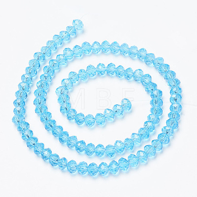 Glass Beads Strands EGLA-A034-T1mm-D08-1