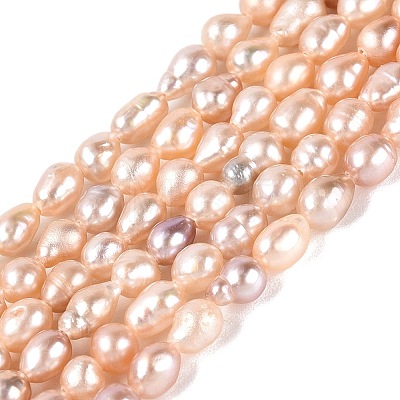 Natural Nucleated Pearl Beads Strands PEAR-N012-02P-02-1