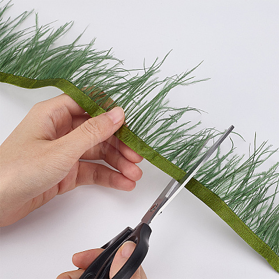 2M Fashion Fibre Imitation Ostrich Feather Trimming DIY-GF0014-47C-1