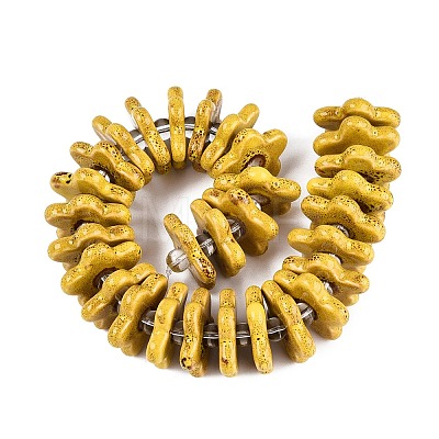 Vintage Handmade Porcelain Beads PORC-Q008-15E-1