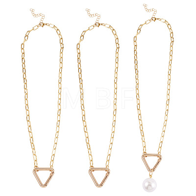 2Pcs Brass Necklaces NJEW-TAC0045-1