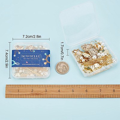 SUNNYCLUE DIY Imitation Pearl Beads Dangle Earrings Making Kit DIY-SC0018-06-1