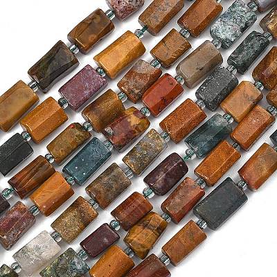 Natural Ocean Jasper Beads Strands G-H352-A01-03-1
