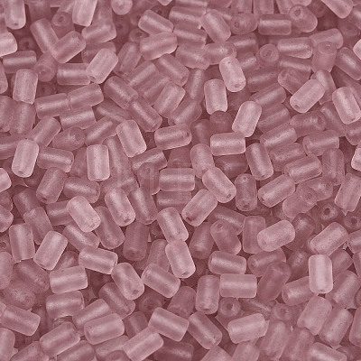 FGB Frosted Transparent Glass Seed Beads SEED-N013-05A-06-1