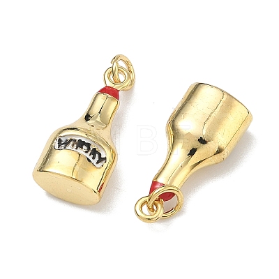 Brass Enamel Pendants LS-KK-Z153-15G-1