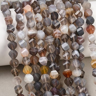 Natural Botswana Agate Beads Strands G-P611-C08-01-1