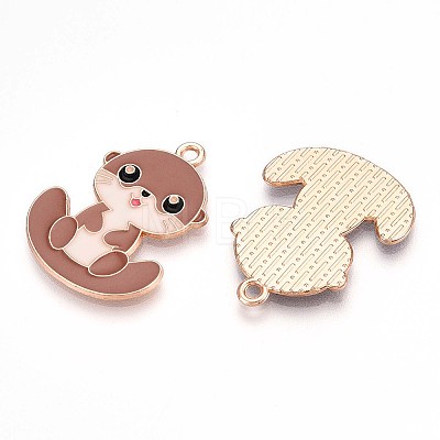 Alloy Enamel Pendants ENAM-T022-02D-02-1