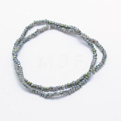 Electroplate Glass Beads Strands EGLA-J144-HP-C07-1