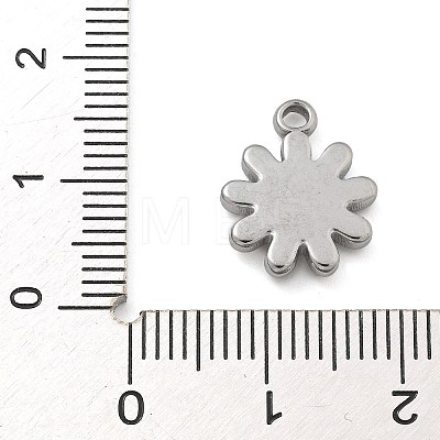 Anti-Tarnish 304 Stainless Steel Charms STAS-M084-01A-P-1