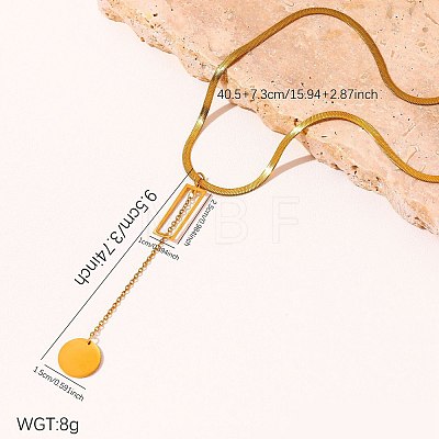304 Stainless Steel Tassel Necklaces WG6FCB2-04-1
