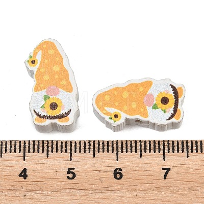 Printed Poplar Wood Beads WOOD-Z008-01A-1