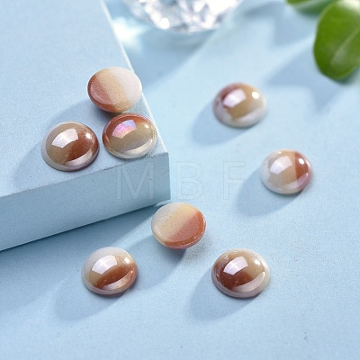 Opaque Glass Cabochons X-GGLA-S038-12K-8mm-1