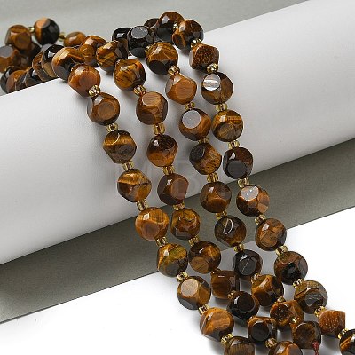 Natural Tiger Eye Beads Strands G-K387-A04-02-1