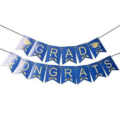 Congrats Grad Paper Hanging Banner TH-FZCC84D-01B-02-1