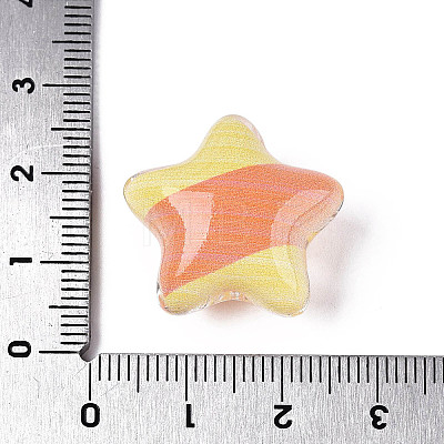 Printed Transparent Acrylic Beads OACR-N161-07C-1