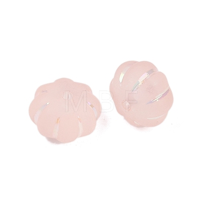 Frosted Transparent Acrylic Beads X1-OACR-P029-03B-02-1