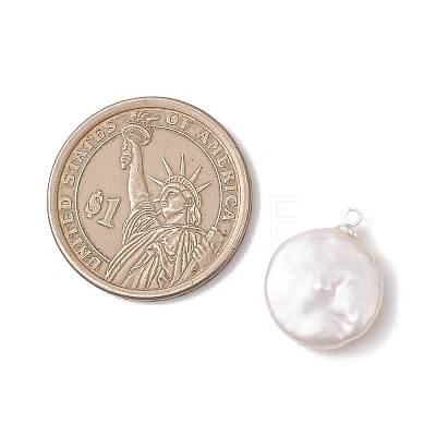 Natural Keshi Pearl Pendants PALLOY-JF04826-1