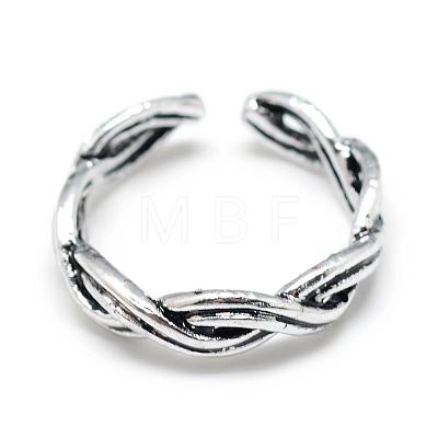 Adjustable Alloy Cuff Finger Rings RJEW-S038-026-1