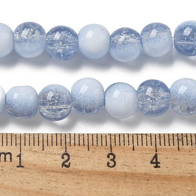 Crackle Glass Beads Strands GLAA-U001-8mm-14-1