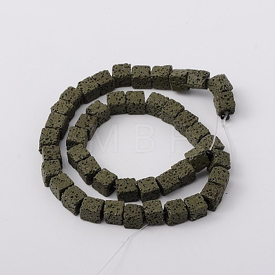 Natural Lava Rock Beads Strands G-L435-01-6mm-20-1