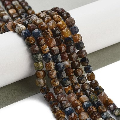 Natural Pietersite Beads Strands G-H042-A10-02-1