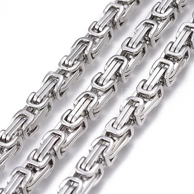 304 Stainless Steel Byzantine Chains CHS-K010-03A-P-1