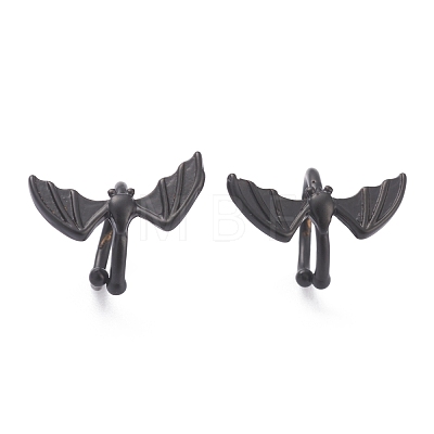 Brass Cuff Earrings for Halloween EJEW-L257-01B-1