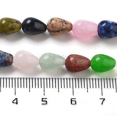 Natural & Synthetic Mixed Gemstone Beads Strands G-B106-A30-01-1