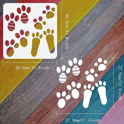 PET Hollow Out Drawing Painting Stencils DIY-WH0383-0016-1