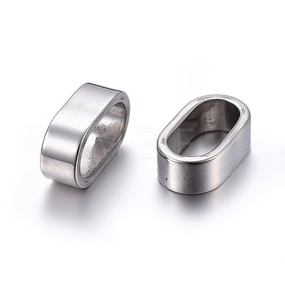 304 Stainless Steel Slide Charms/Slider Beads STAS-O110-15P-1