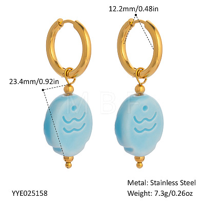 304 Stainless Steel Hoop Earrings ZP5553-5-1