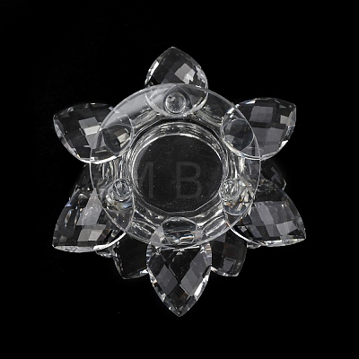 Flower Natural Quartz Crystal Candle Holder Molds AJEW-H154-02A-1