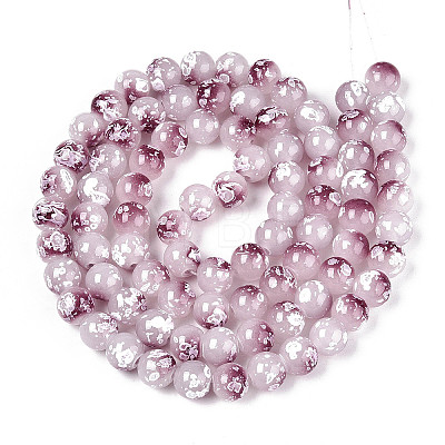 Baking Paint Glass Beads X1-DGLA-N015-10mm-05-1