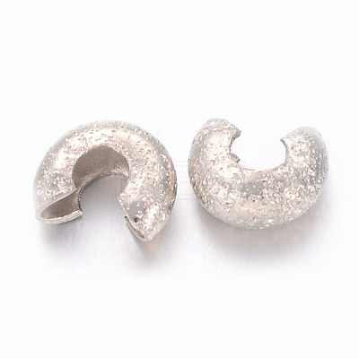 Brass Crimp Beads Covers X-KK-G015-P-NF-1-1