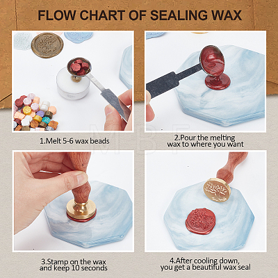 Wax Seal Stamp Set AJEW-WH0208-1077-1