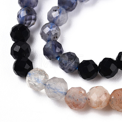 Natural Mixed Gemstone Beads Strands G-D080-A01-02-38-1