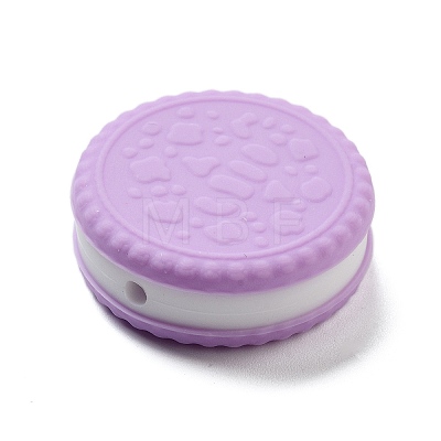 Cookie Food Grade Eco-Friendly Silicone Focal Beads SIL-C007-03E-1